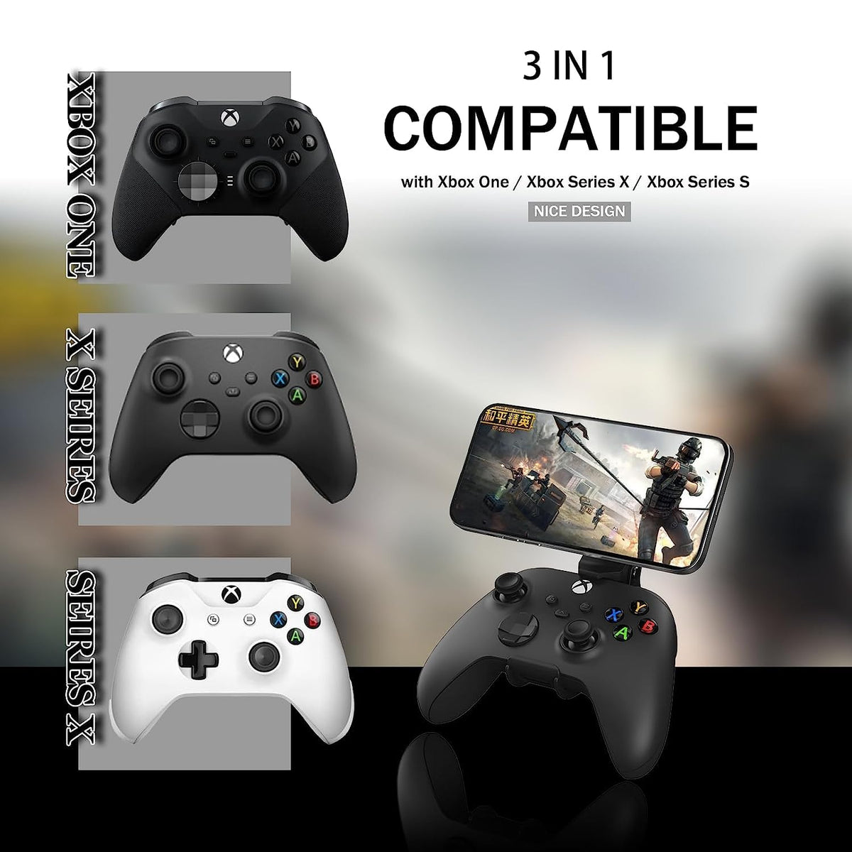 NBCP Xbox Controller Phone Mount - Gaming Phone Holder,MagSafe Phone Mount Magnetic for Xbox One & Xbox Series X|S Controllers