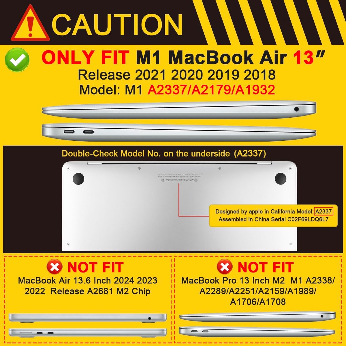Batianda Design Case for M1 MacBook Air 13 Inch Model A2337 A2179 A1932 2021 2020 2019 Release,3D Painted Landscape Series Hard Shell with Keyboard Cover & Screen Protector, Autumn