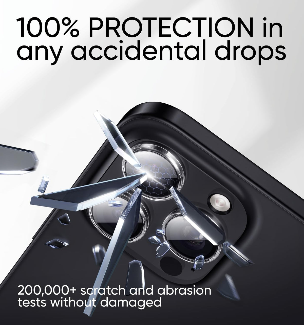 MAGIC JOHN for iPhone 16 Pro Max/16 Pro Camera Lens Protector [Alignment Kit&1:1 Invisible Perfect Fit] 9H Aerospace Tempered Glass Anti-Scratch Durable, Individual Cover Ring, Case Friendly, Set of 2, Clear