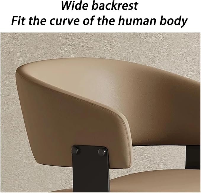 Adjustable Office Computer Chair with Armrest 1pcs Modern Simple Design Comfortable Lounge No Armrests Dining Chair Home Furniture(Black)
