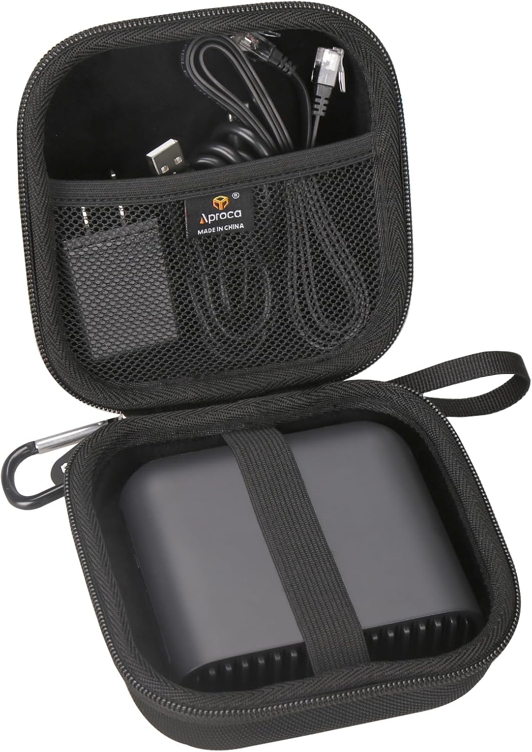 7 BE3600 6 AX1500 Aproca Case Compatible with TP-Link Roam / Travel Router, Portable Hard Storage Bag for Accessories
