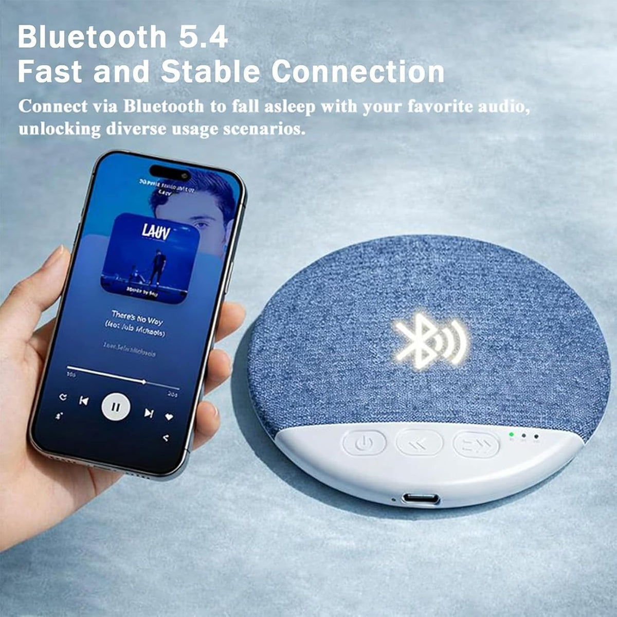 Generic Sleep Speaker, Professional Rechargeable Wireless White Noise Sound Machine for Sleeping Adults, Indoor Outdoor