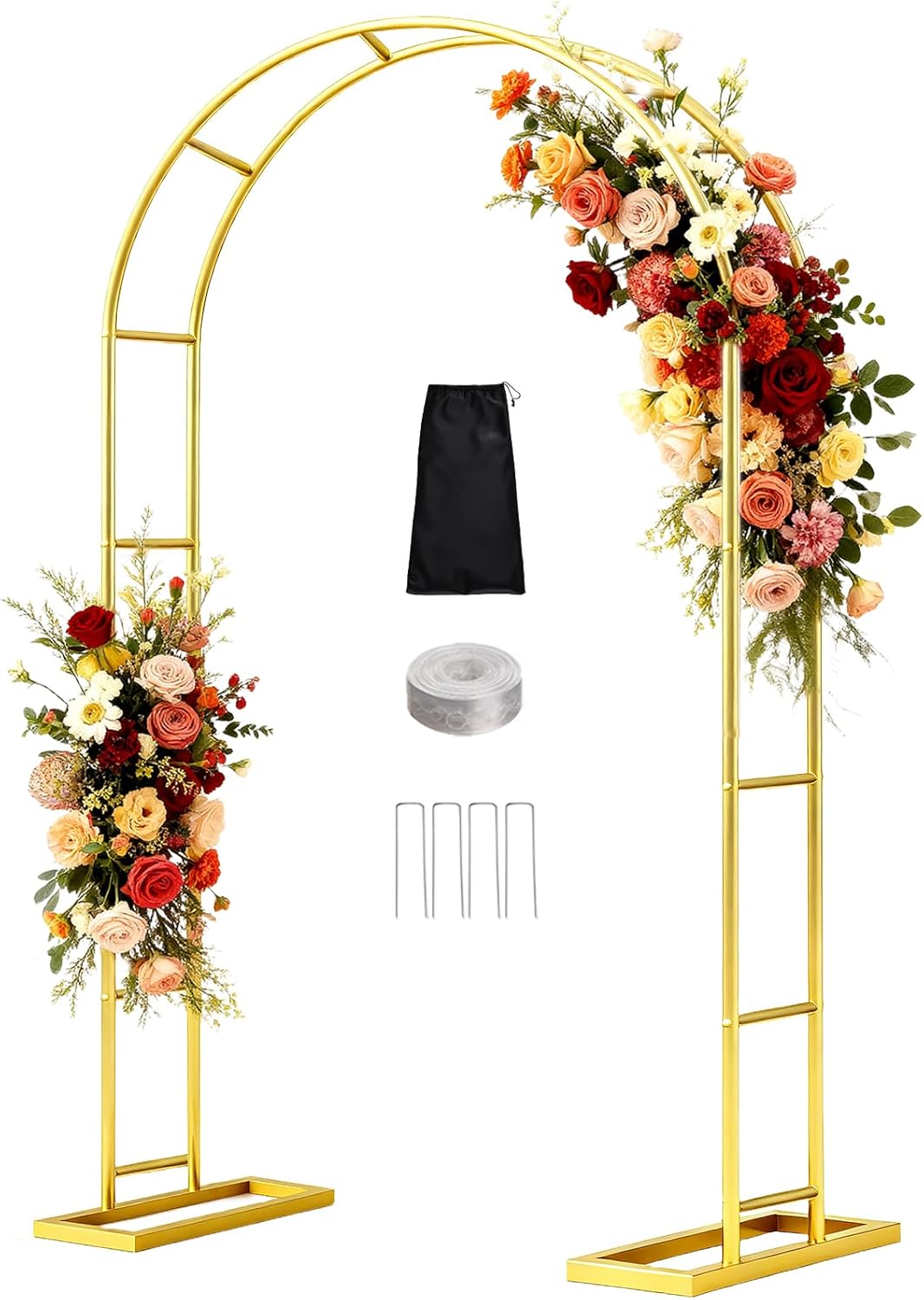 7.2FTx4.3FT Patent Applying DEVISEFUN Balloon Arch Stand,Metal Pergola Arbors,Garden Arbors and Arches Trellis