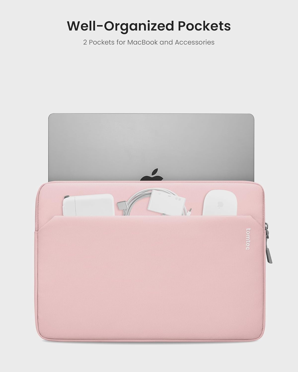 tomtoc Slim Laptop Sleeve for 15-inch 2025 New MacBook Air M4/A3241, M3/A3114, M2/A2941, 15 Inch Microsoft Surface Laptop AI PC/6/5, Dell XPS 15 Plus, Recycled Water-Resistant Protective Case Bag