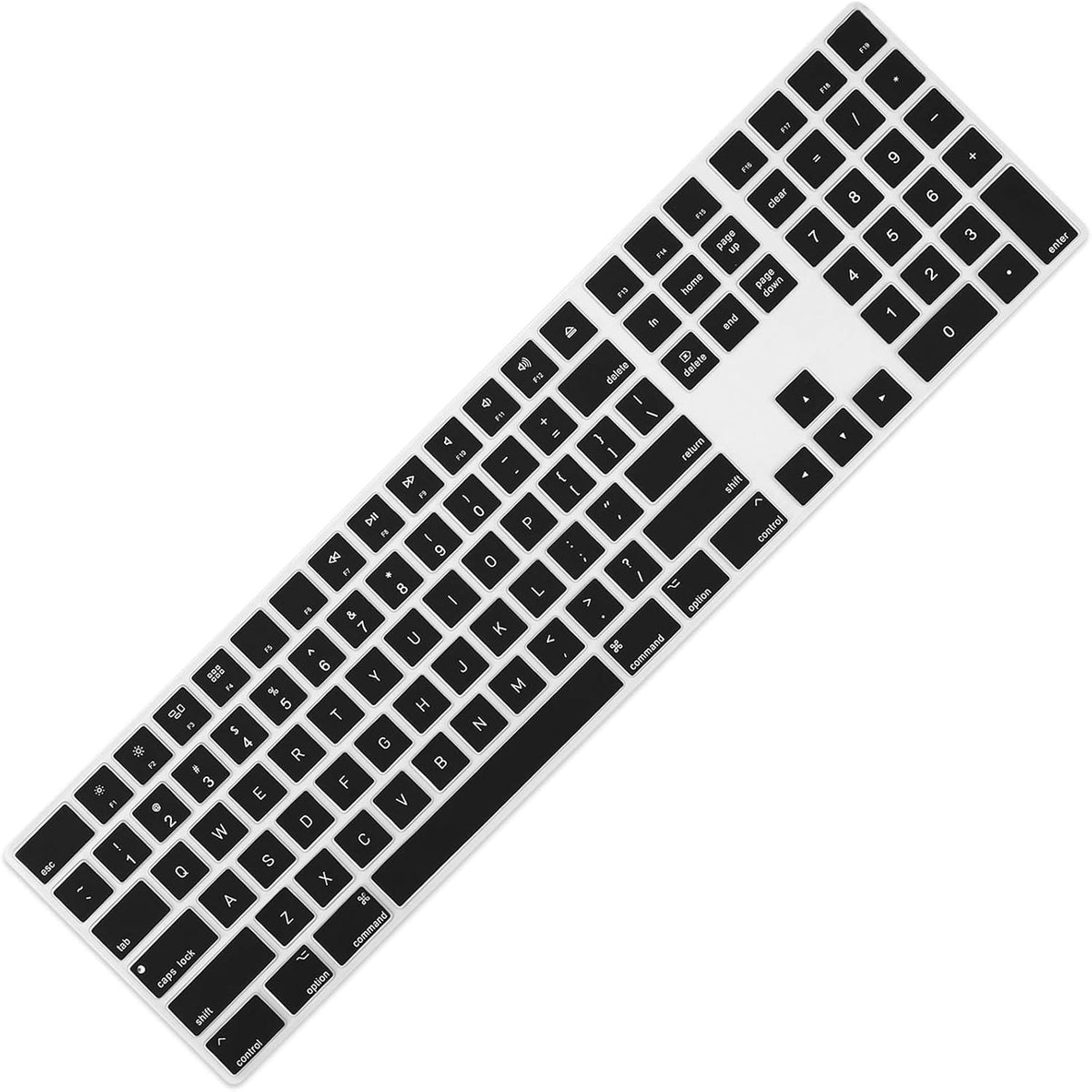 Allinside Black Cover for Apple iMac Magic Keyboard with Numeric Keypad MQ052LL/A A1843 US Layout