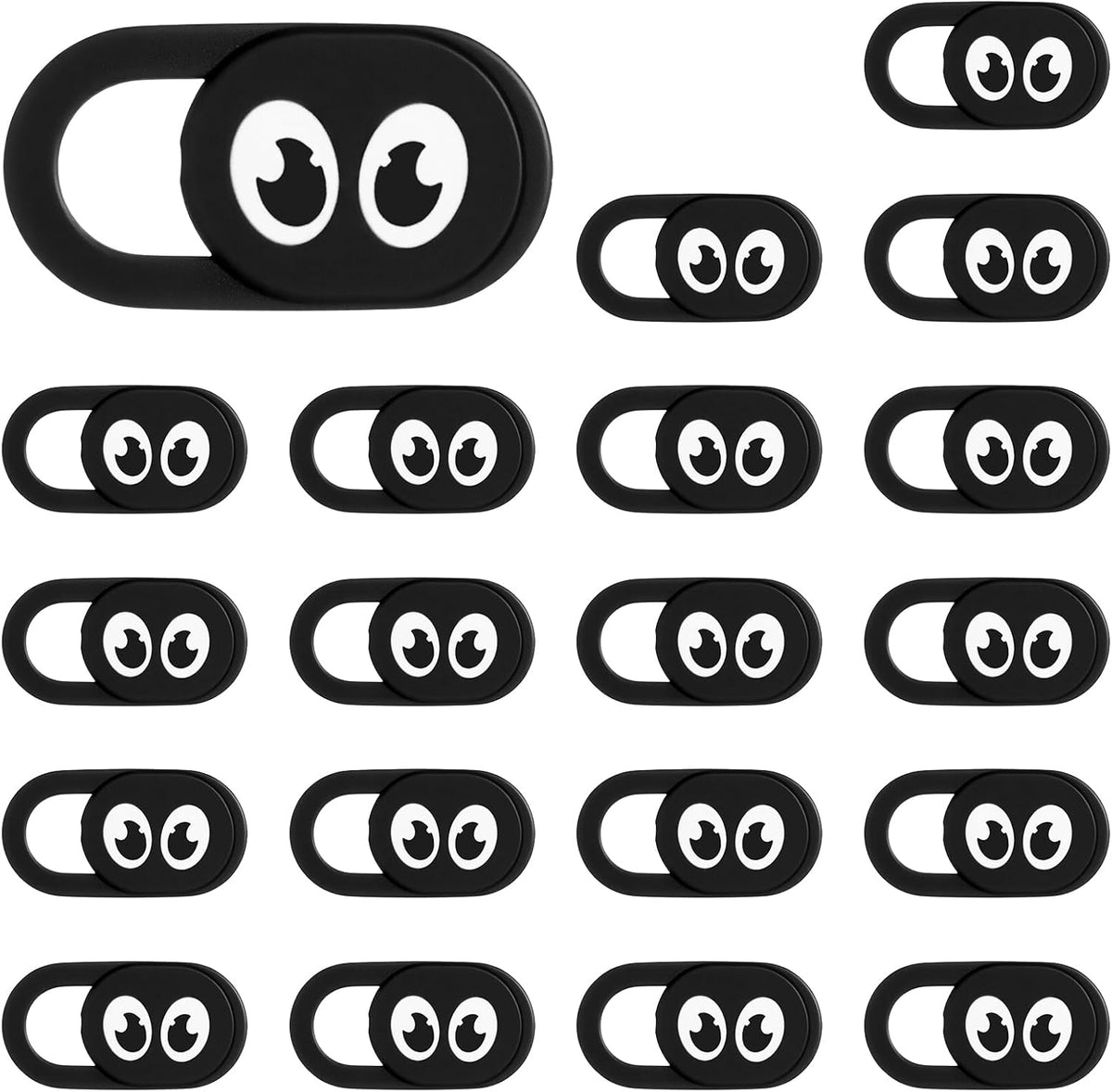 HJZHII 20 Pcs Webcam Cover Slide, Ultra Thin Laptop Camera Cover Universal Web CameraCover Webcam Cameras Blocker