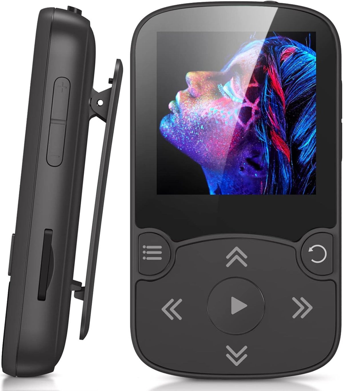AGPTEK 32GB MP3 5.3 128GB Player with Clip, Bluetooth Lossless Sound with FM Radio, Voice Recorder for Sport Running