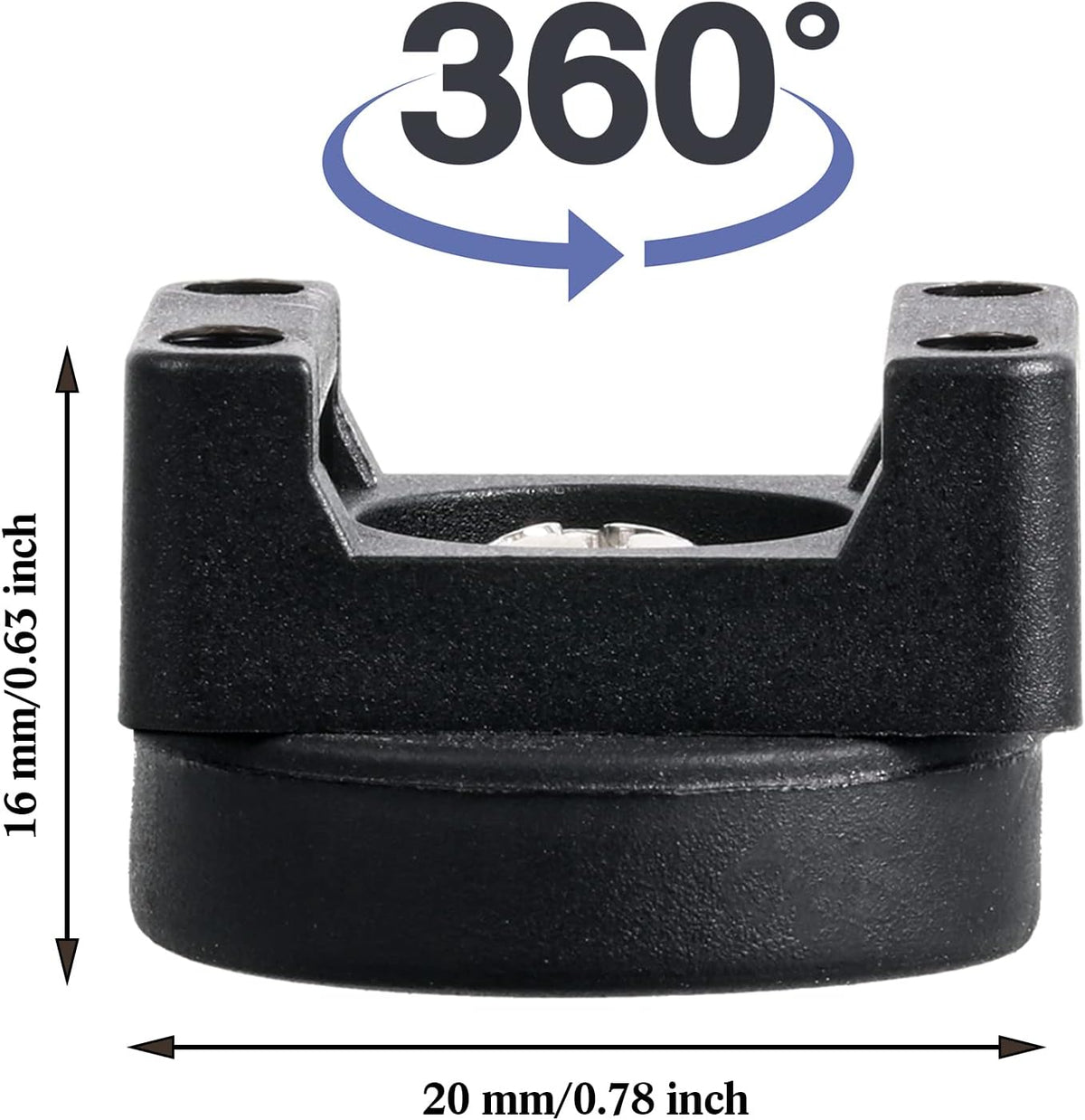 120 (22 mm) Yookeer Pieces Magnetic Zip Tie Mount Multipurpose Cable Holder Magnets Magnetic Wire Management Bases