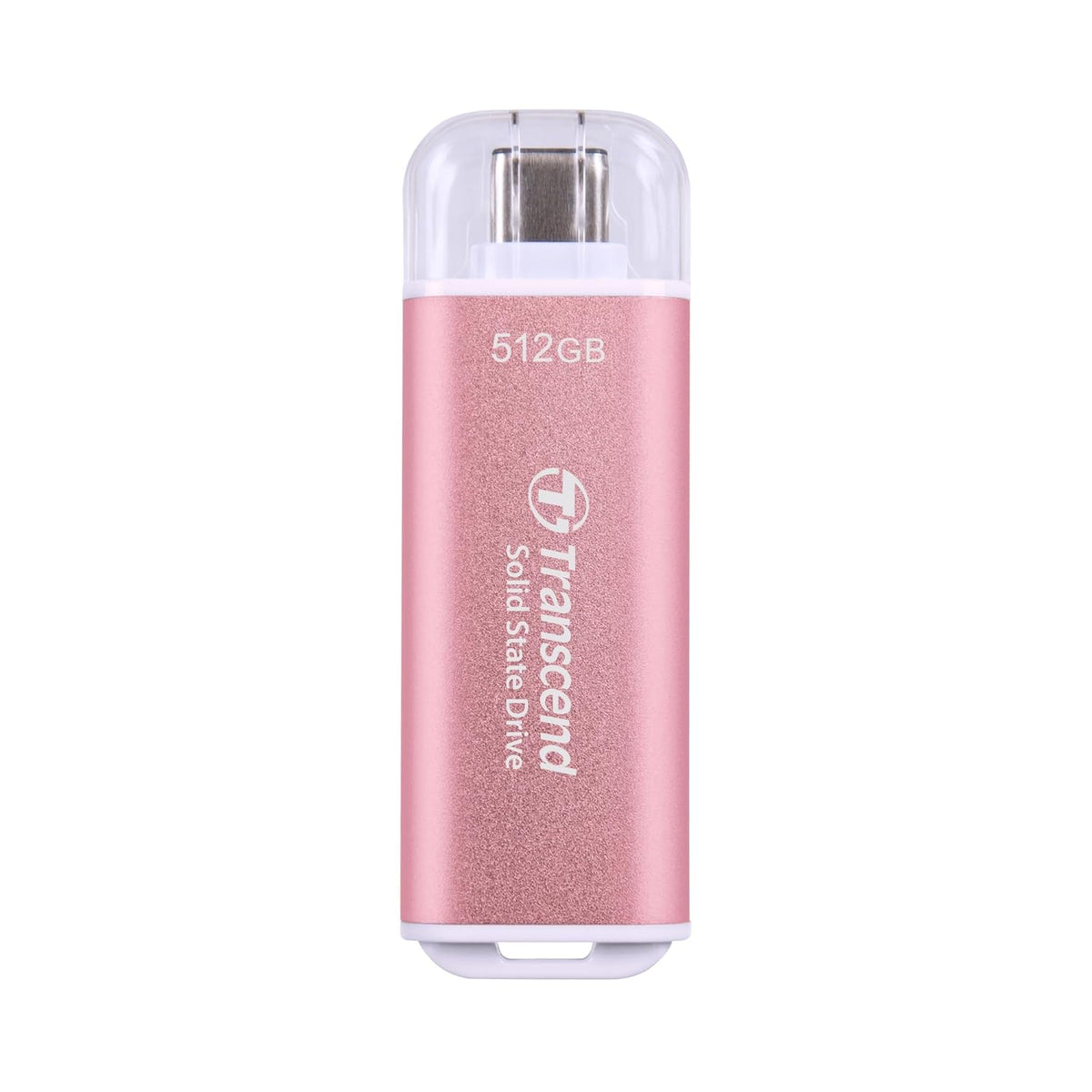Transcend 512GB External SSD, USB 3.2 Gen2, Up to 1,050MB/s, Portable SSD with Type C, for Steam Deck, ROG Ally, MSI Claw, Windows & Mac, iPhone, iPad, Android, PS5, Xbox, Smart TV, Pink