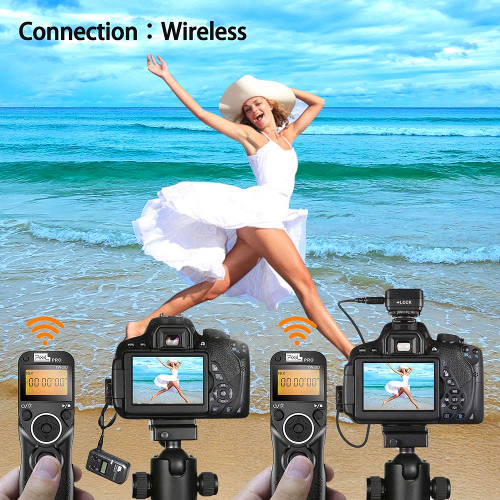 Pixel TW-283 N3 Wireless Shutter Remote Control Tiner Remote Shutter Release for Canon Eos 5D Mark IV 5D 6D 7D Mark 1DX MARKII R5 R6 50D 40D 30D 20D