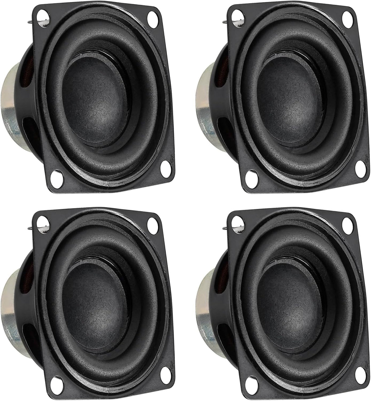 D-FLIFE 4pcs 2 Inch 10W 4 53MM Audio Speaker Driver Full Range Speaker Ohm Bluetooth Bass Loudspeaker for Repair