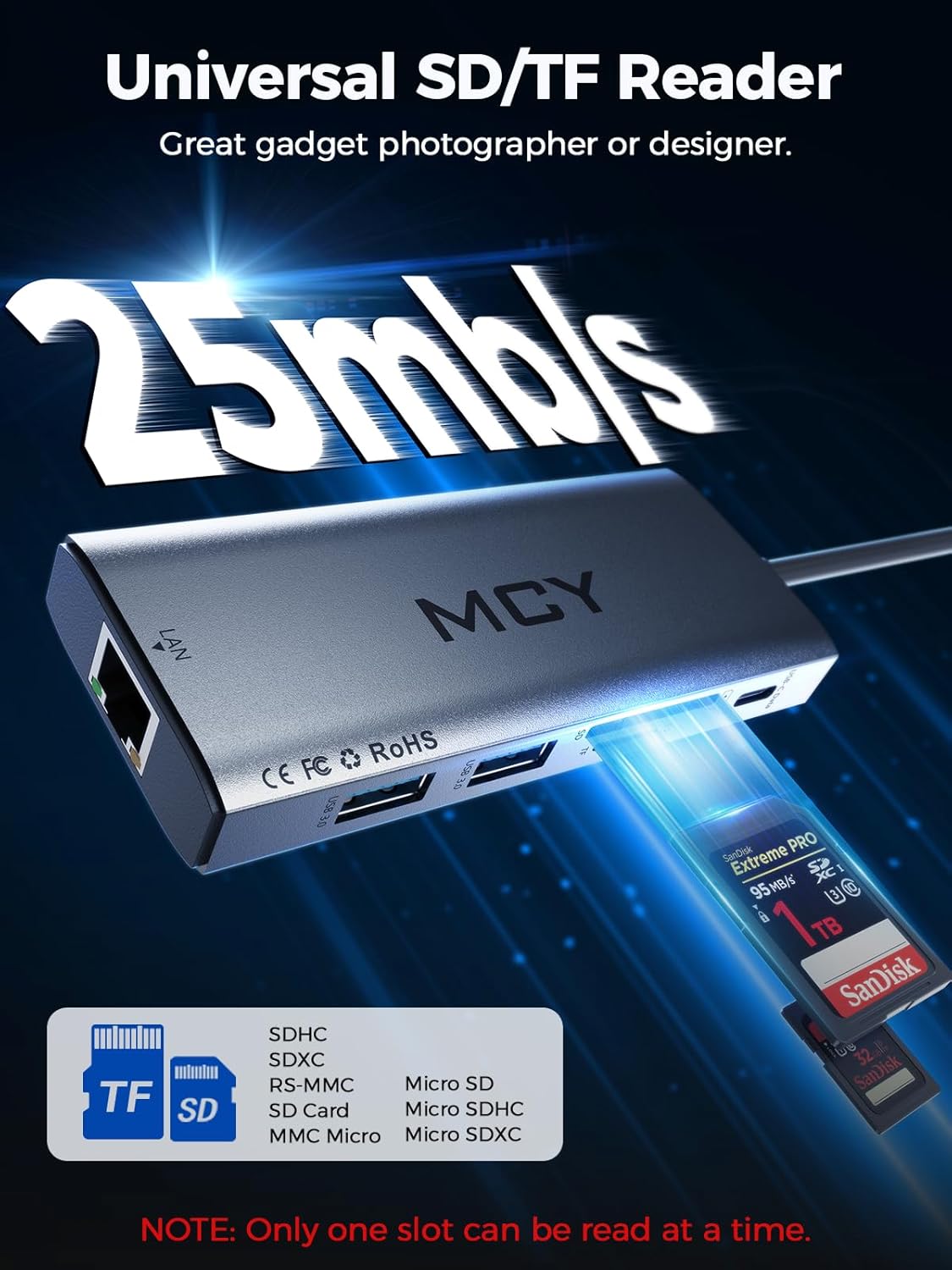 MCY USB C Hub,Laptop Docking Station Dual Monitor Single 8K,2x4K@60Hz,10 in 1 Type-C Multiport Adapter with 2 HDMI,PD100W,Extender Splitter,Card Reader,Ethernet Dock for Mac/Dell/HP/Surface/Steam Deck