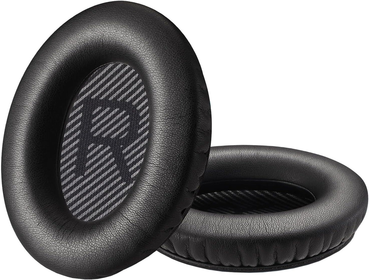 QC35 Replacement Ear Pads,Replacement Ear Pads for Bose QC35 & QC35ii (QuietComfort 35) Headphones - Softer Leather, Memory Foam, Extra Durability
