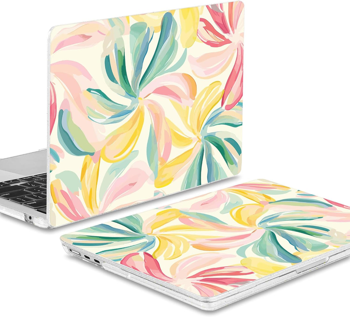 May Chen for MacBook Air 13.6 Inch Case 2025/2024/2023/2022 Release (Model A2681 A3113 A3240, M2 M3 M4 Chip) – Hard Shell Laptop Cover with Keyboard Cover & Screen Protector，Flower Blooming