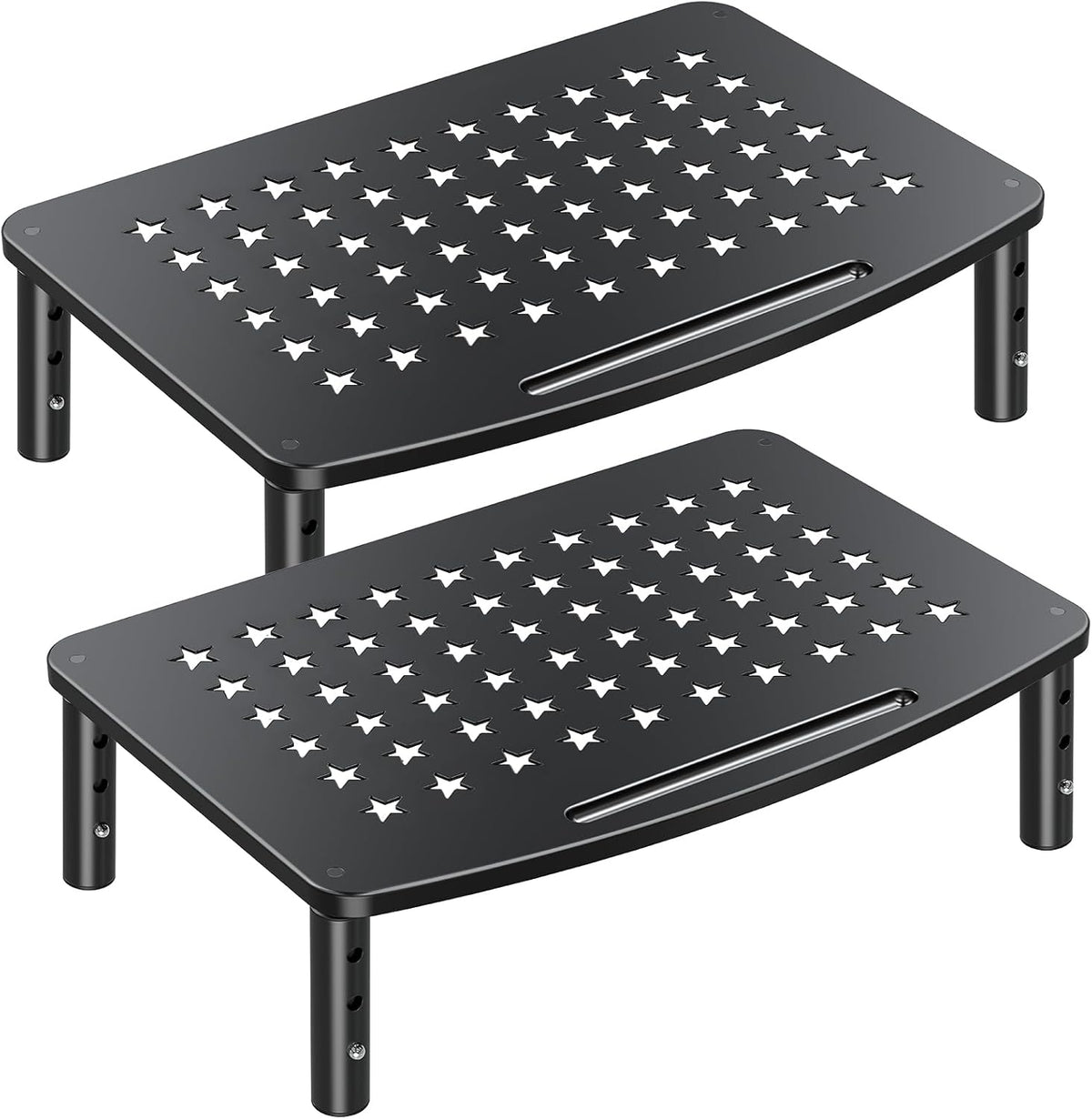 2 Pack 3 2 Zimilar Monitor Stands, Height Adjustable Riser for Laptop, Printer, iMac, PC, Premium Metal Stand