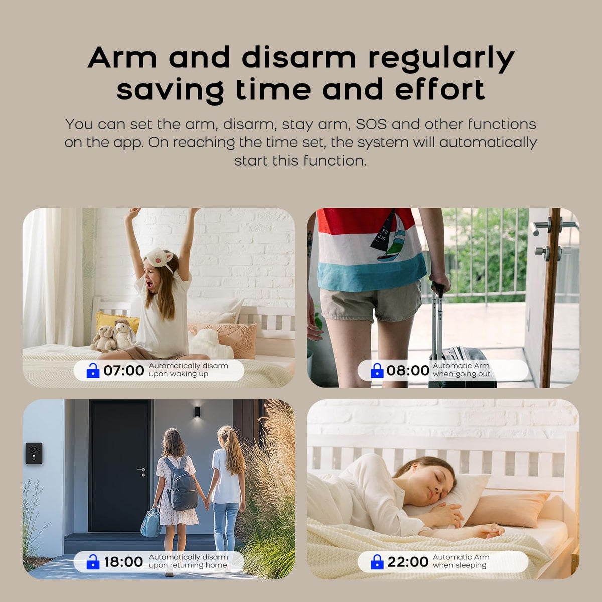 PGST Wireless Alarm System,WIFI/4G Home Security Systems with DIY Expandable Door and Motion Sensor,Tuya APP Instant Alerts,Compatible