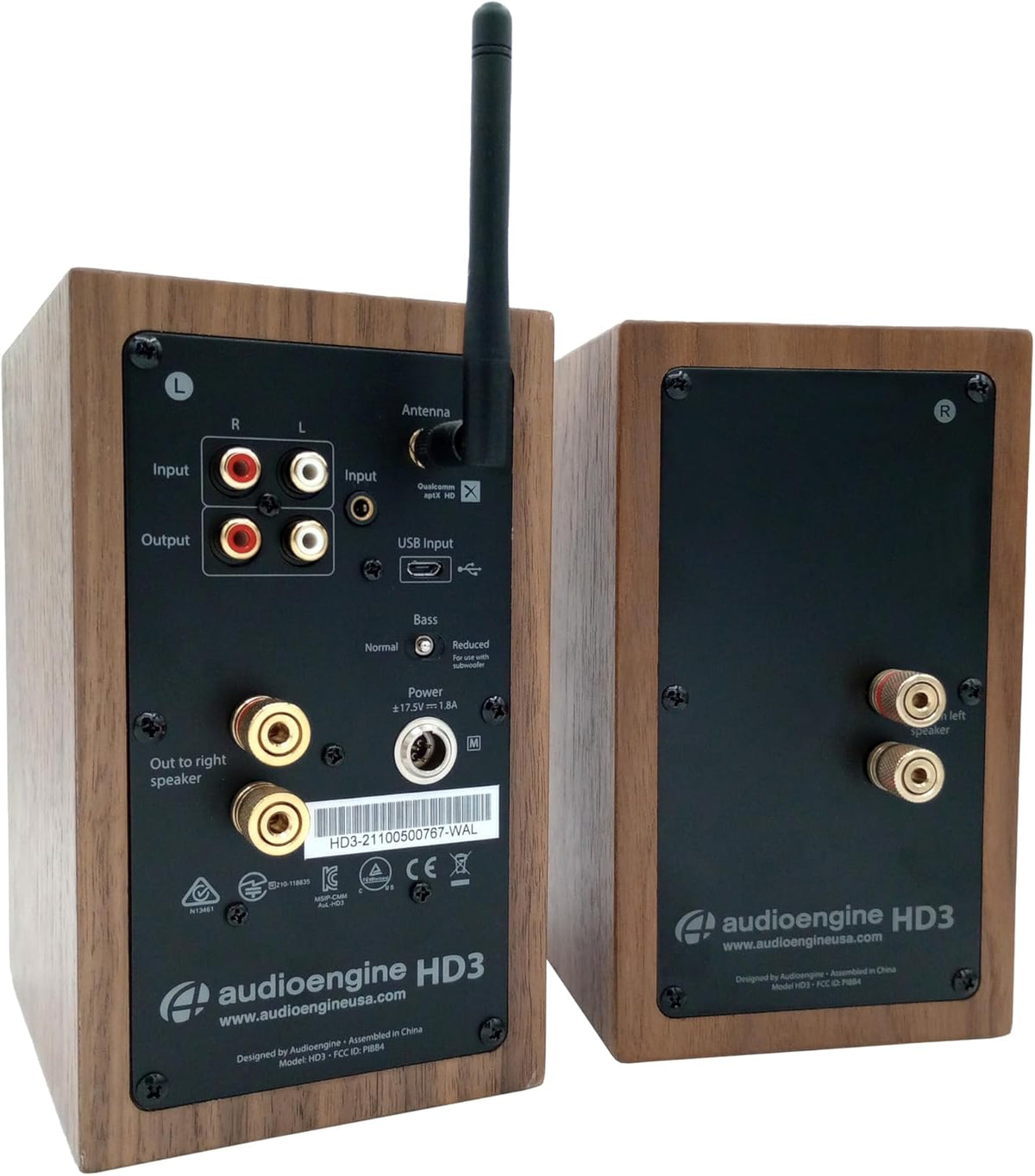 Audioengine A2-HD (HD3) Bluetooth PC and Computer Desktop Speakers with aptX HD - USB, RCA, Headphone