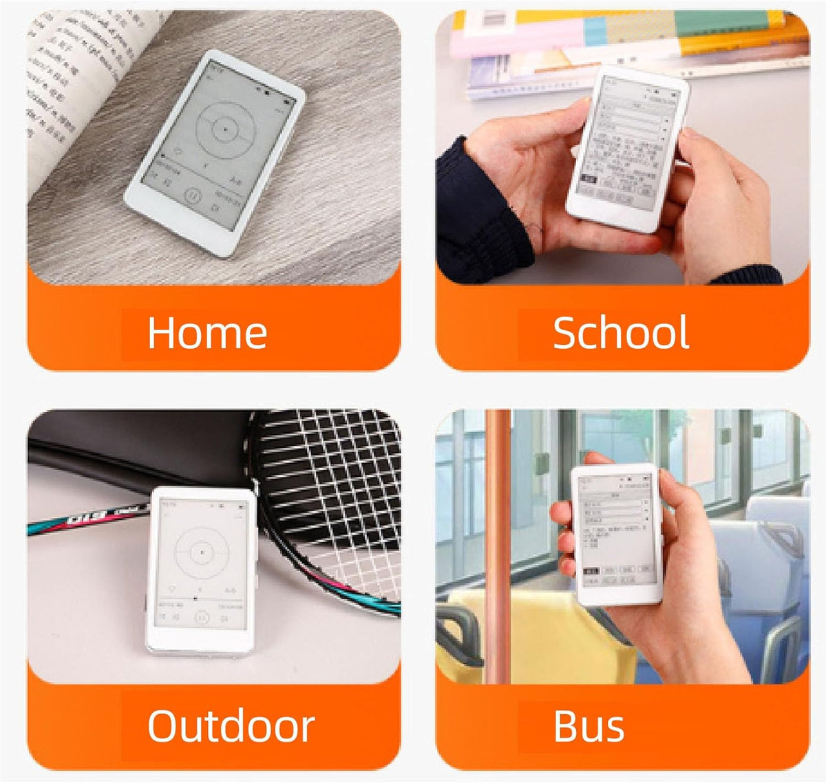 GOWENIC 2.7in 2 1 MP3 5.0, MP3, Ink Ebook Readers, in Player E Reader with Bluetooth Supports APE, FLAC, WAV, TXT