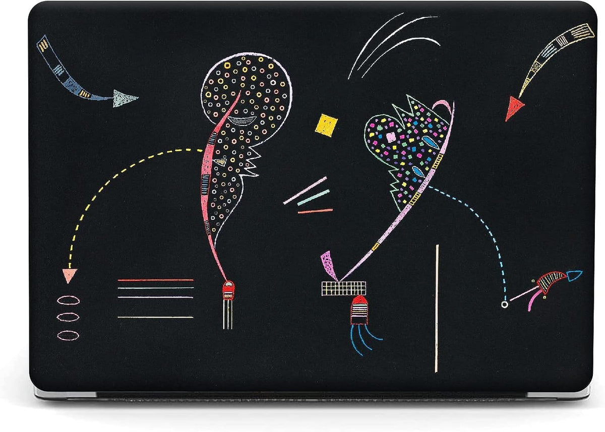 Berkin Arts for MacBook Air 15 inch Case 2025 2024 2023 Release M4 A3241 M3 A3114 M2 A2941 with Keyboard Cover & Screen Protector Naive Art Illustrated (Two Sides by Kandinsky)