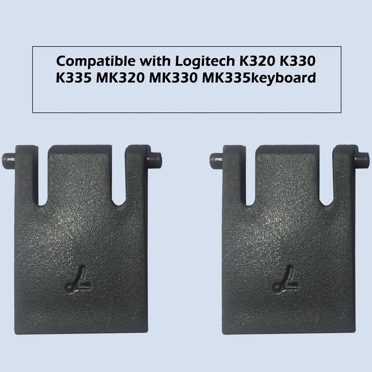 Celeyearnirs 2PC MK320 MK335 K330 Keyboard Feet Replacement Parts Compatible with Logitech Wireless Keyboard Feet
