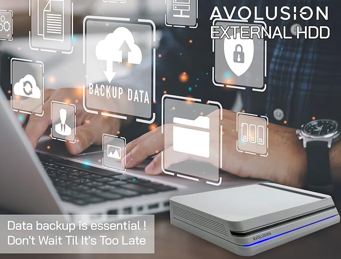 Avolusion PRO-X Series USB 3.0 External Hard Drive for WindowsOS Desktop PC/Laptop (White) (14TB) (Renewed)