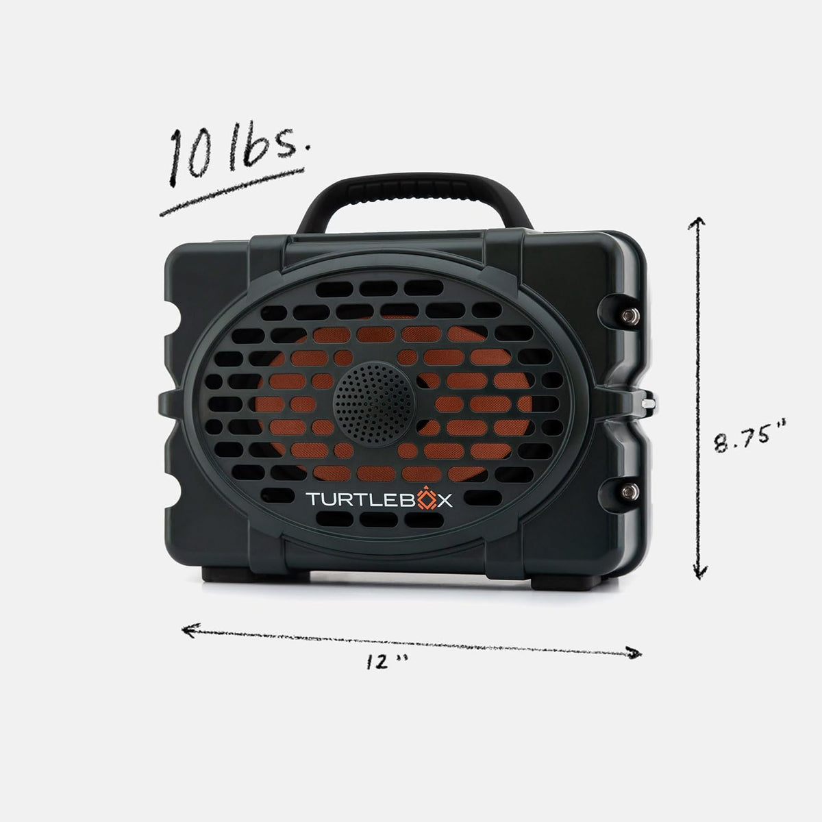 Turtlebox Original Gen 3: Portable Outdoor Bluetooth Speaker – Ultra-Loud (120dB), Waterproof (IP67), Rugged, Impact-Resistant, 3-Day Battery | Party Mode: Unlimited Pairing for Stereo Sound, Green