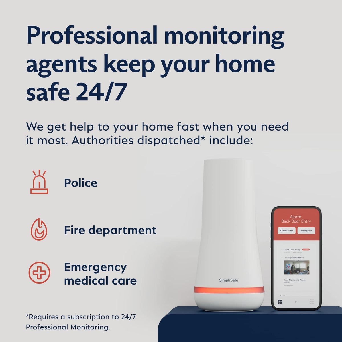 SimpliSafe 5 Piece Wireless Home Security System - Optional 24/7 Professional Monitoring - No Contract - Compatible with Alexa and Google