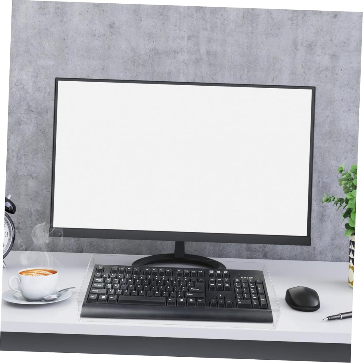 Cabilock Clear Desktop Computer Keyboard Cover Skin, Keyboard Cover, Acrylic Computer Mechanical Protector Skin Waterproof