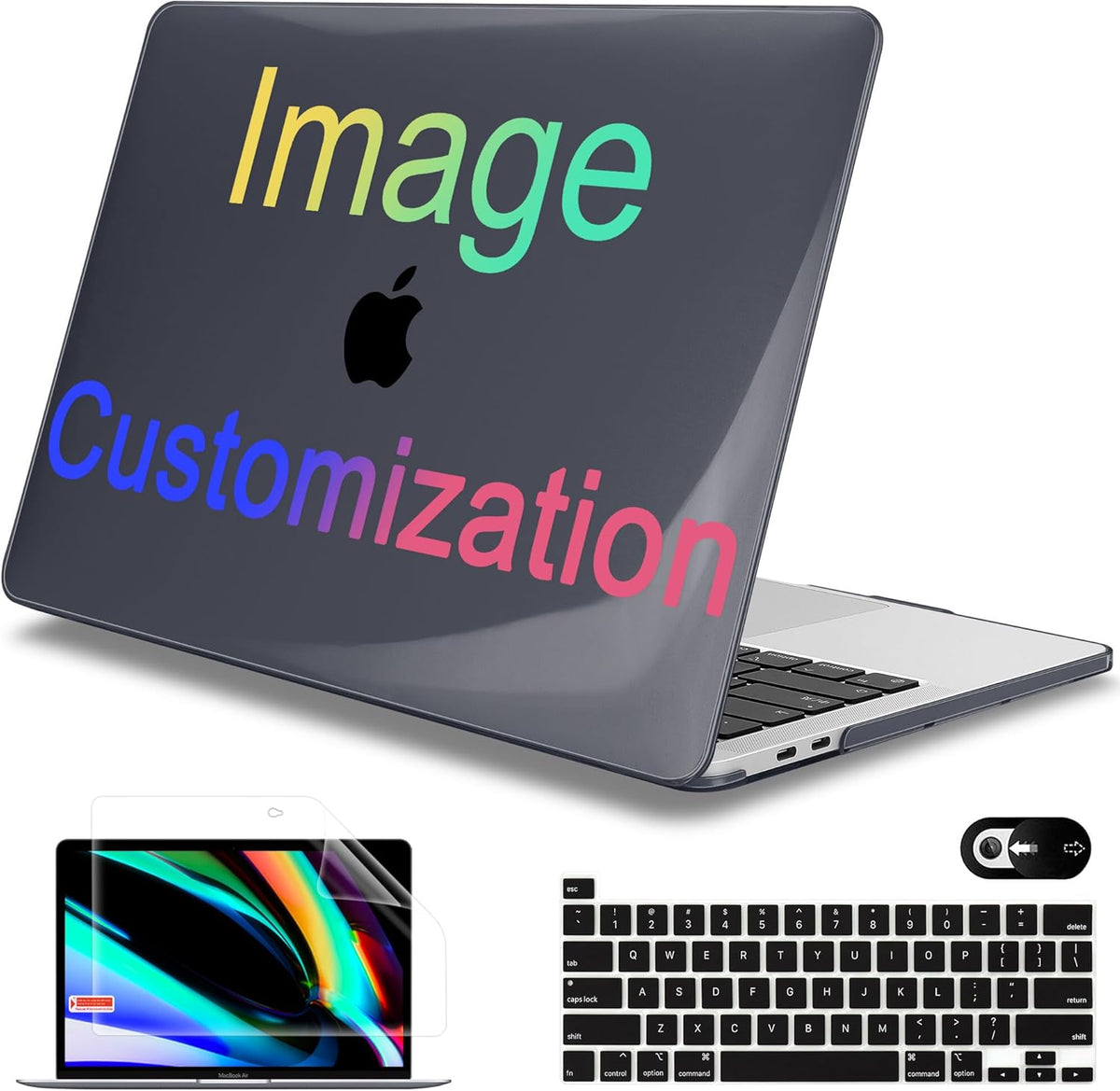 Mektron Custom Personalized Photo for MacBook Pro 13-inch Case 2022 2021 2020 Release A2338 M2 M1 A2289 A2251, Printed Plastic Hard Shell Cover for New MacBook Pro 13.3-inch Touch Bar Fits Touch ID