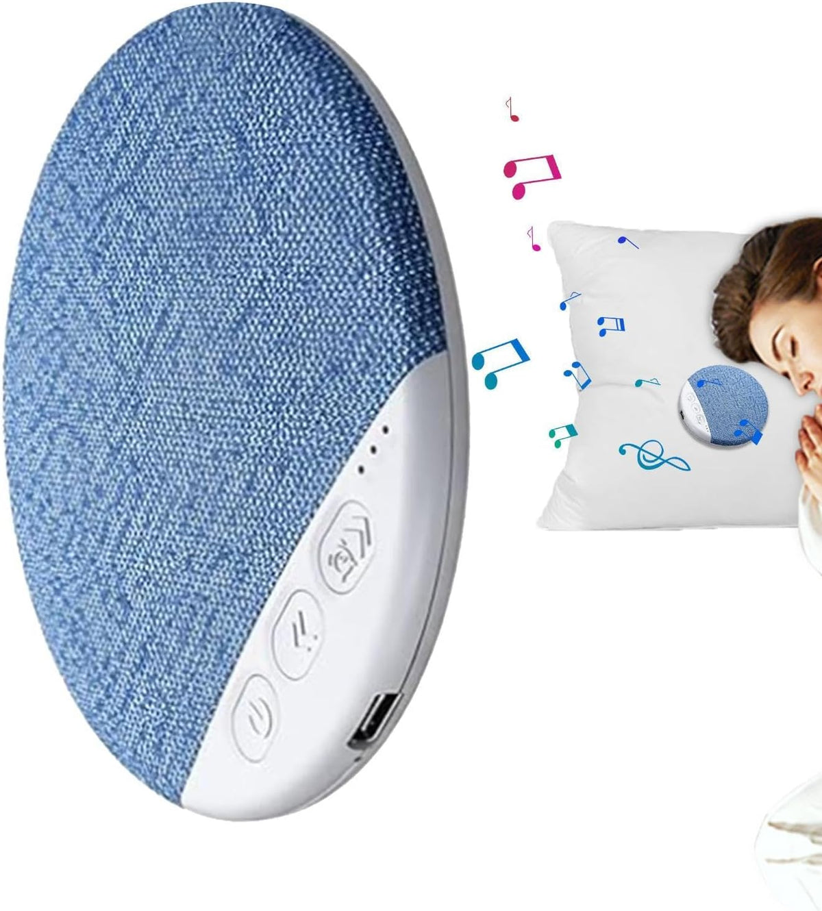 Generic Under Pillow Speaker,Built-in White Noise Stereo Sound - Sound Pillow Sleep Noise Machine | for Bedroom