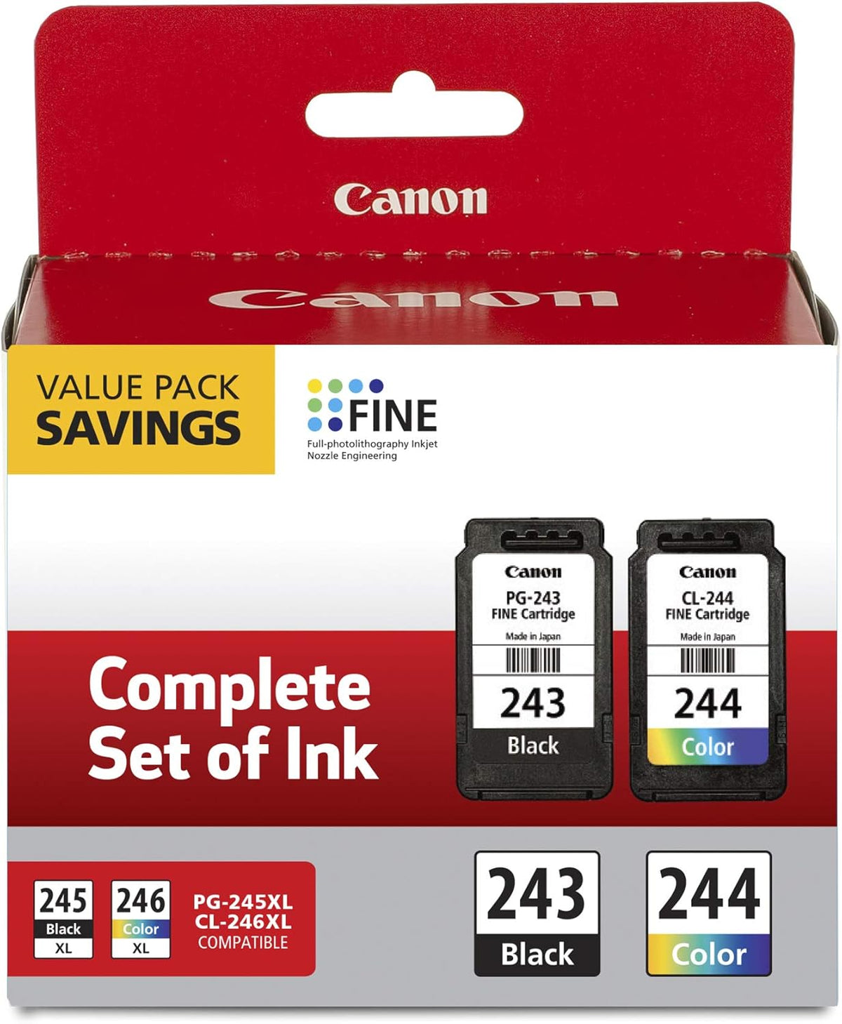 Canon Ink Cartridge Compatibility Bundle for Select Pixma Printers