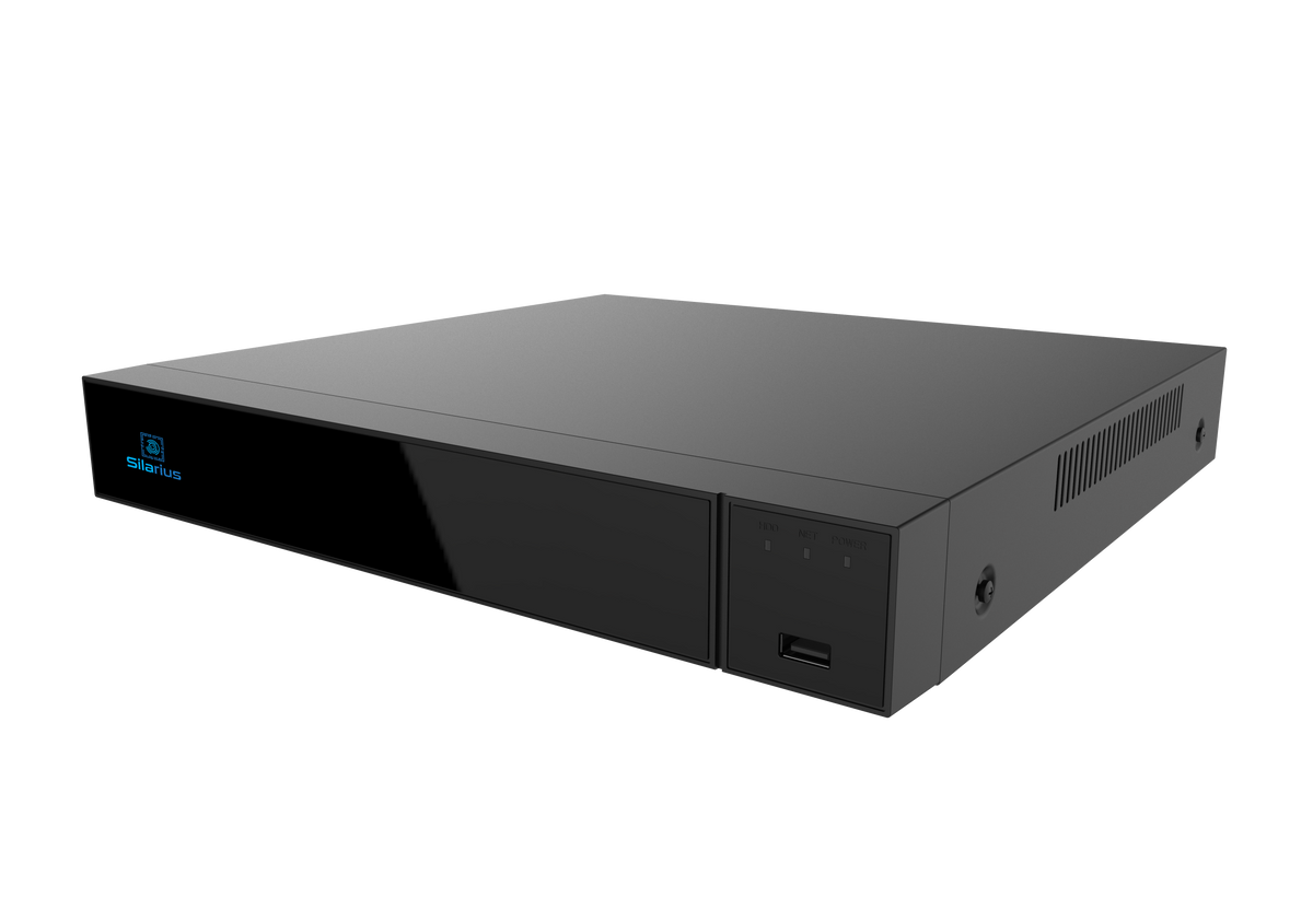 Silarius Pro Series SIL-NVR16CHPOE6 25CH total, 16-Channels 4K POE NVR Gigabit, NVR, 6TB HDD
