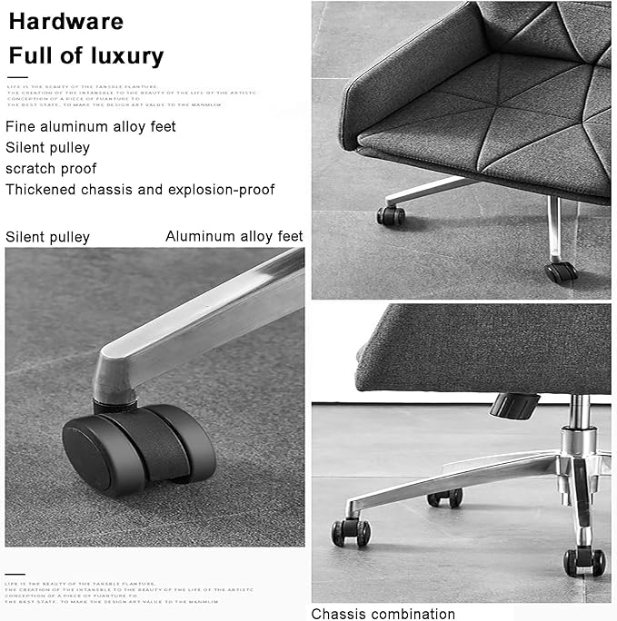 Office Chair Gaming Chair Computer Chair Adjustable Desk Chair Conference Chair Armchair for Executive Home AdultsModern Swivel Chair with Armrest Thick BackrestUpholstered Offic