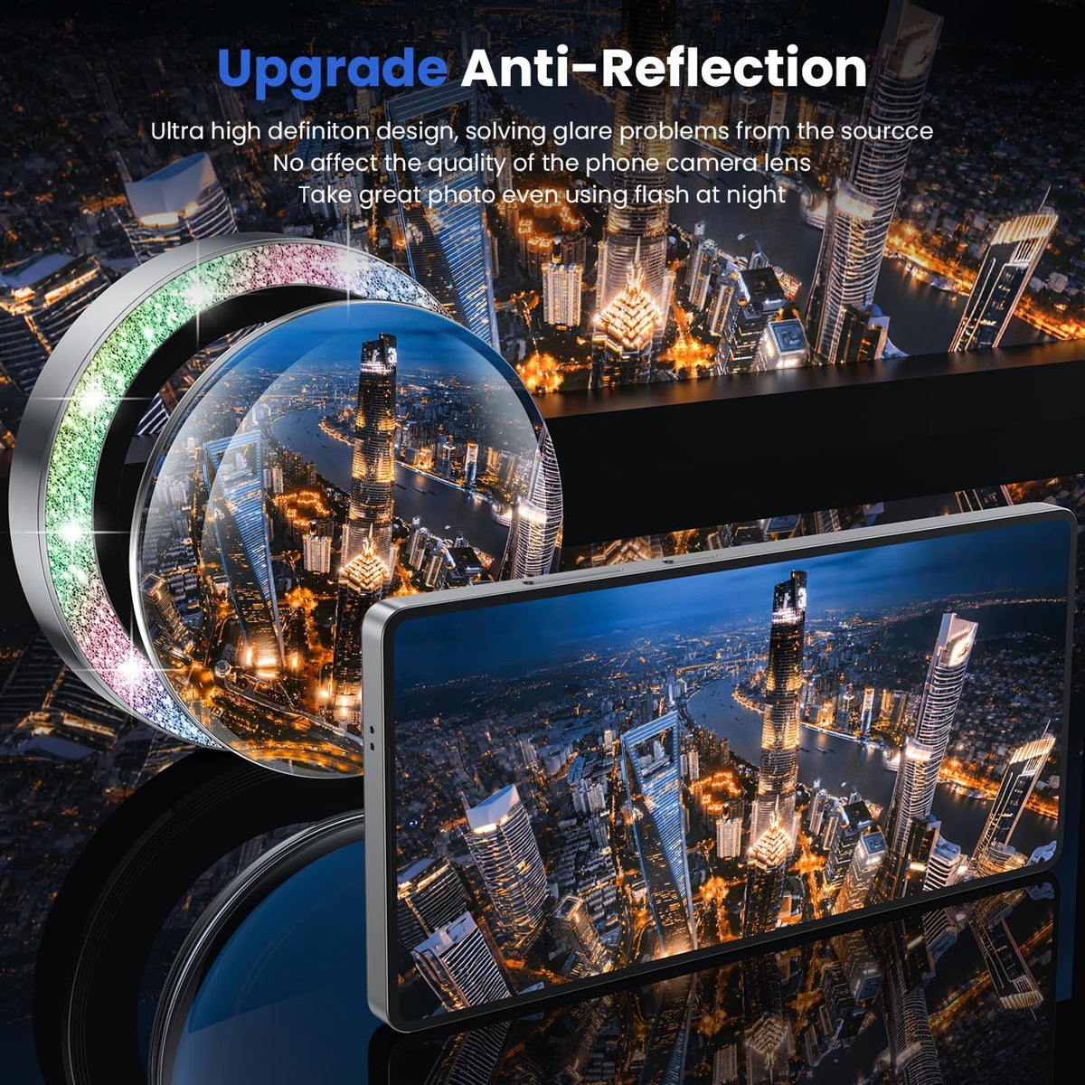 WSKEN for Samsung Galaxy S25 Ultra Camera Lens Protector - Ultra Thin Case Friendly, 9H Shatterproof Tempered Glass with Aluminum Metal Circle Camera Screen Protector Cover Accessories, Glitter Color