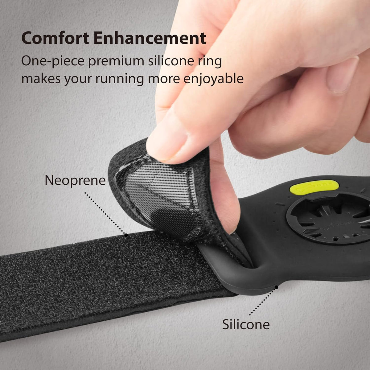 BONE Run Tie Connect Kit 2, Running Cell Phone Holder, Detachable & 360° Rotatable Sport Armband, Skin-Friendly Silicone Workout Phone Carrier Compatible with Most Smartphones (Connection Kit)