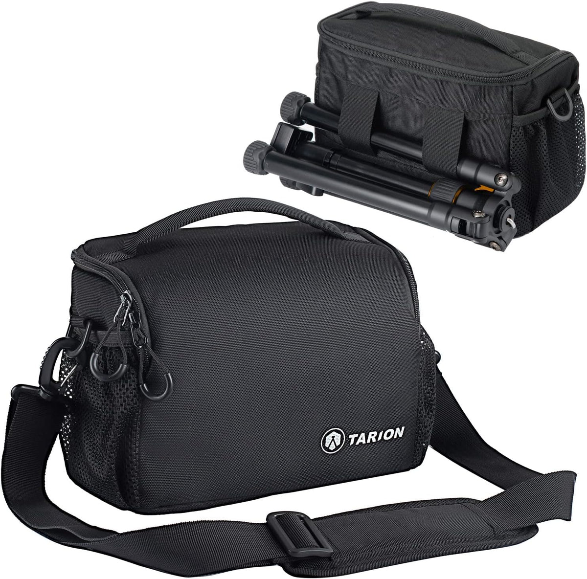 4L TARION Compact Camera Messenger Bag - Small DSLR Crossbody Sling Case with Tripod Straps Waterproof Raincover