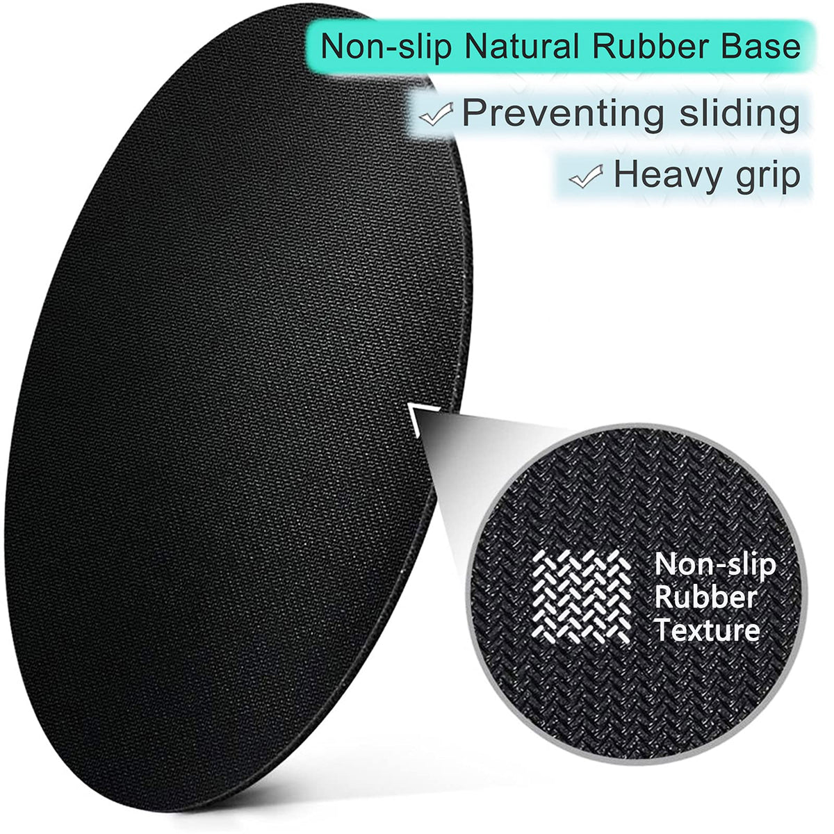 ITNRSIIET Round Mouse Pad with Stitched Edge Premium-Textured Waterproof Non-Slip Rubber Base Desktop Protection Mat Diameter 8.7 inches, Rose Gold Marbling
