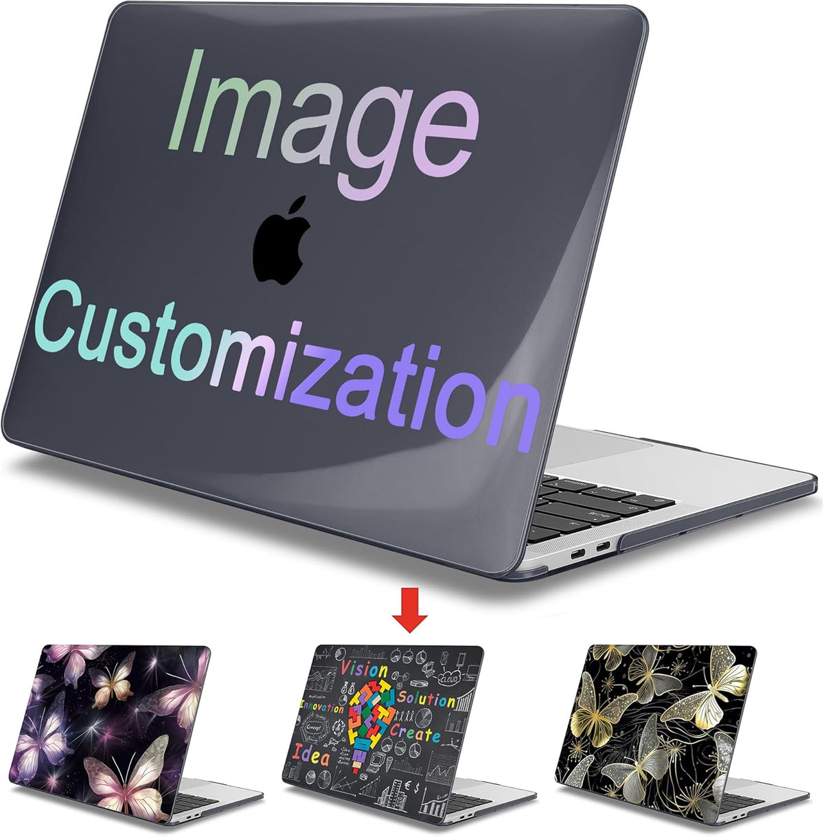 Mektron Custom Personalized Photo Case for MacBook Pro 16 Inch A2141 Cover 2019 Release 16" with Liquid Retina Display/Touch ID, Plastic Hard Shell with Keyboard Skin & Screen Protector