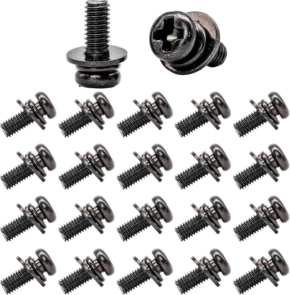 Impnit 20 M4x10mm 75x75mm 100x100mm M4 10mm PCS Vesa Screws, VESA Compatible TV/Monitor Wall Mount Screws