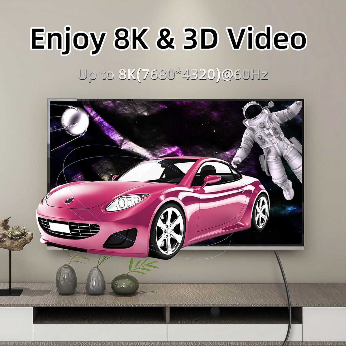 8K 48Gbps 8K@60Hz Video4K@144Hz 0.5M) GELRHONR Mini HDTV to HDTV Cable, Mini Male to Male Support for Camera