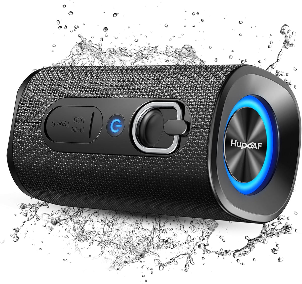 Hupoaf 2026 BT5.4 20W 3D-Stereo IP-X7 Bluetooth Speaker, Wireless Bluetooth Speaker with Deep Bass, HD Call, Colorful