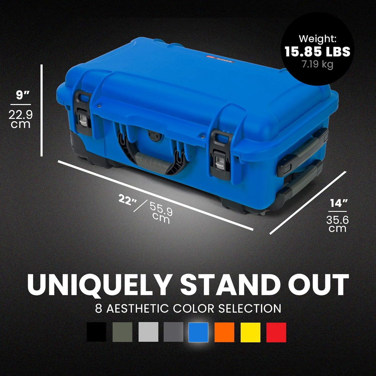NANUK Wheeled Series 935 Lightweight NK-7 Resin Waterproof Protective Case