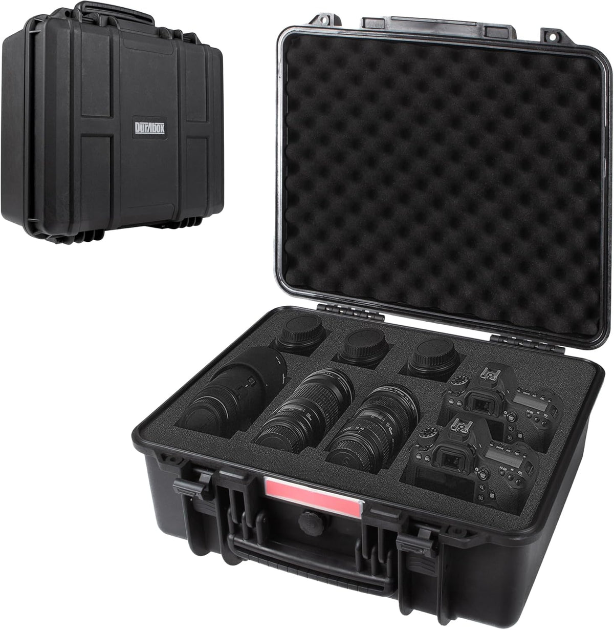 All Weather Hard Case 19 x 17 x 8” - TSA Approved Hard Shell Travel Case with Customizable Foam for Cameras, Lenses, Laptops, Electronics, Guns, Pistols and Other Gear