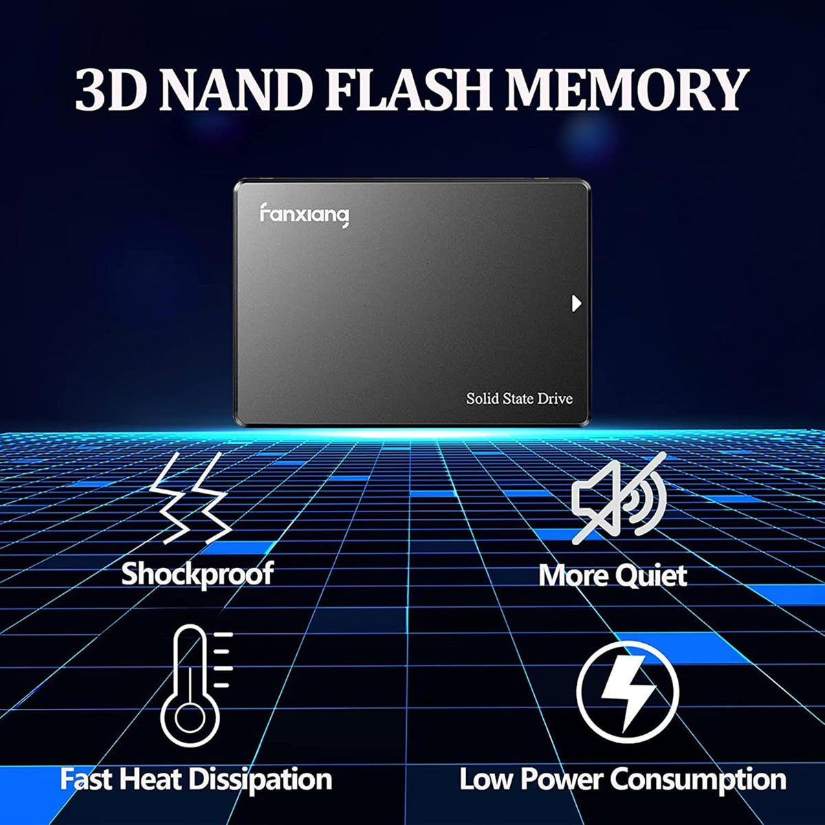 S101 128GB SSD SATA III 6Gb/s 2.5" Internal Solid State Drive, Read Speed up to 550MB/sec, Compatible with Laptop and PC Desktops(Black)
