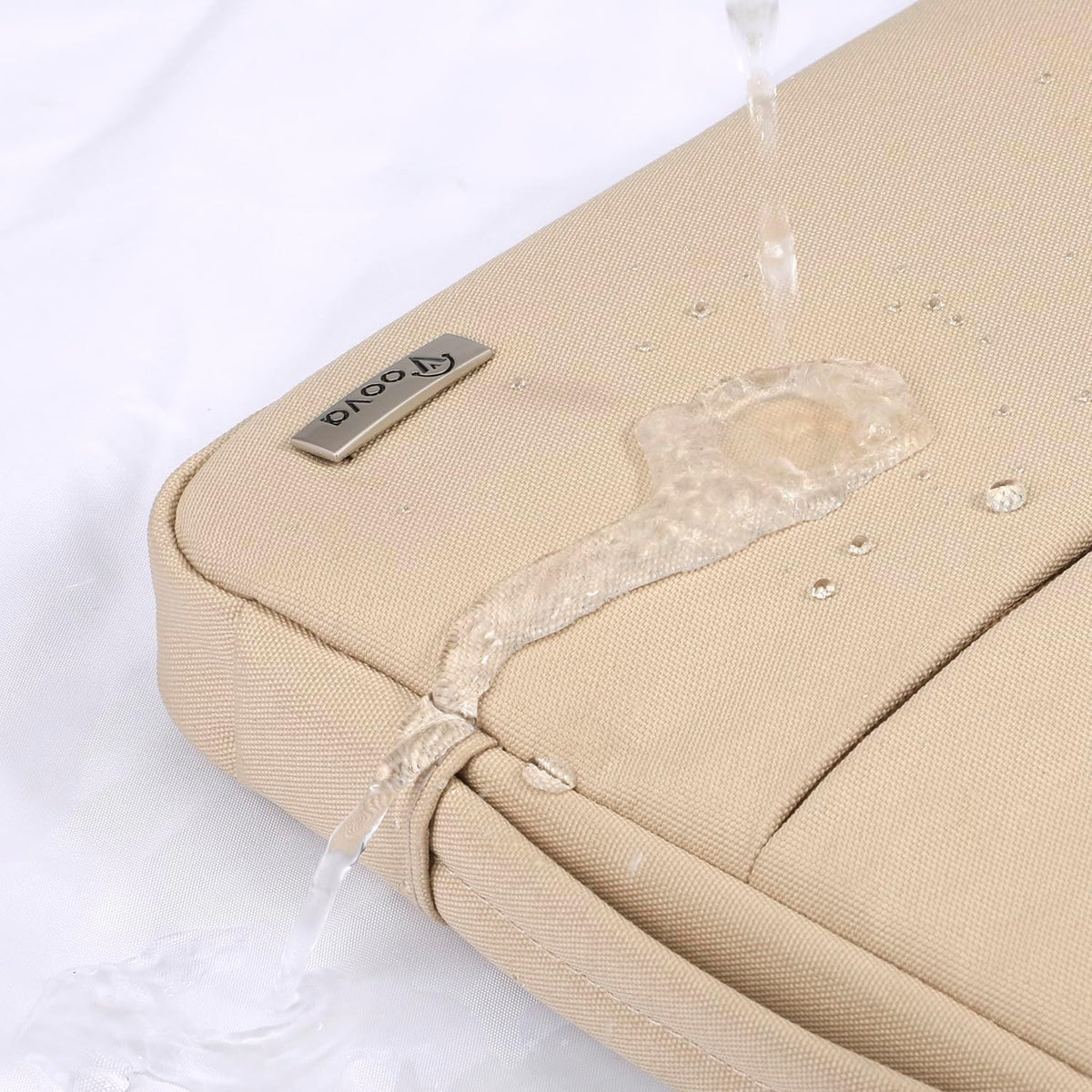 Voova Laptop Sleeve Carrying Case 14 15 Inch Compatible with MacBook Air 15 M2/M3/M4 2022-2025, MacBook Pro 15, Hp Chromebook 14, Waterproof Slim Computer Cover Bag,Apricot
