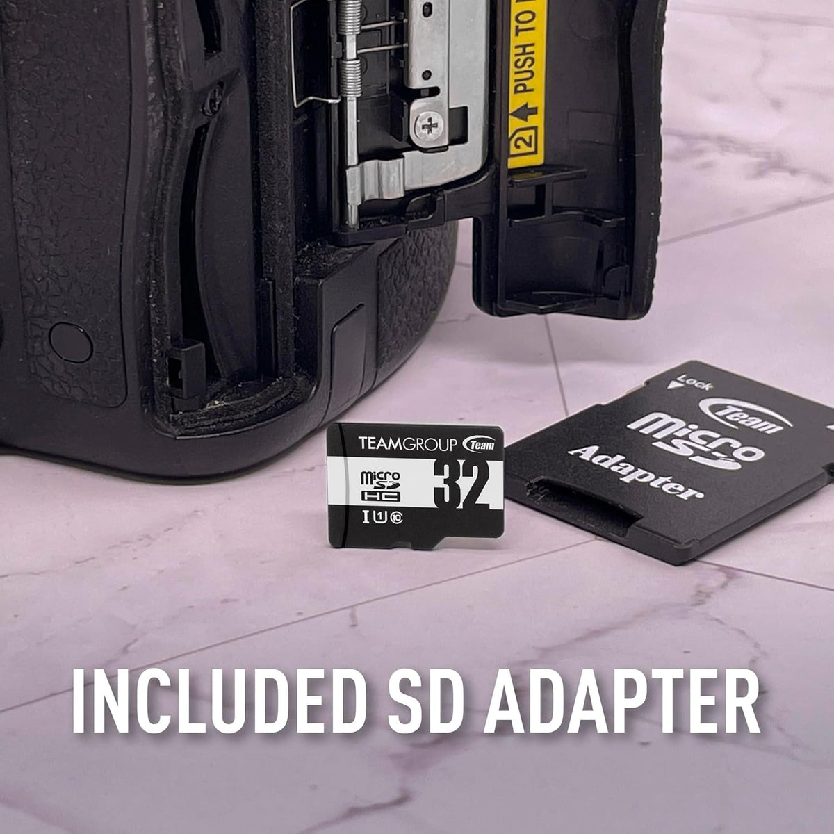 TEAMGROUP Micro 32GB x 5 Pack UHS-I U1 Class 10 SDHC SDXC Read Speed up to 100MB/s High Speed Flash Meomry Card with Adapter for Camera, Surveillance, Full HD Shooting TUSDH32GCL10U63