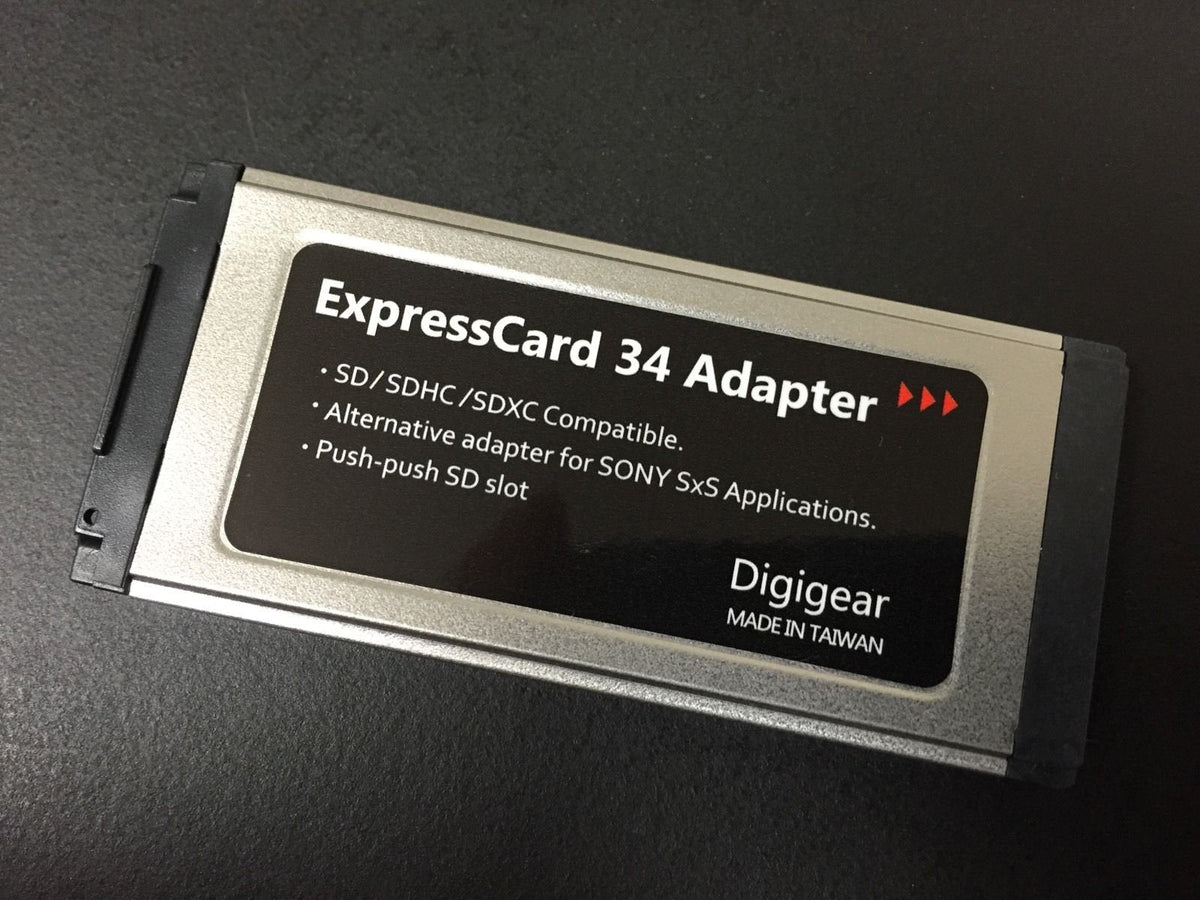 Digigear SD/SDHC/SDXC TO EXPRESSCARD ADAPTER/READER FOR SONY SXS PRO CARD APPLICATION/REPLACEMENT UPTO 2TB (support from 8MB to 32 & 64 GB)