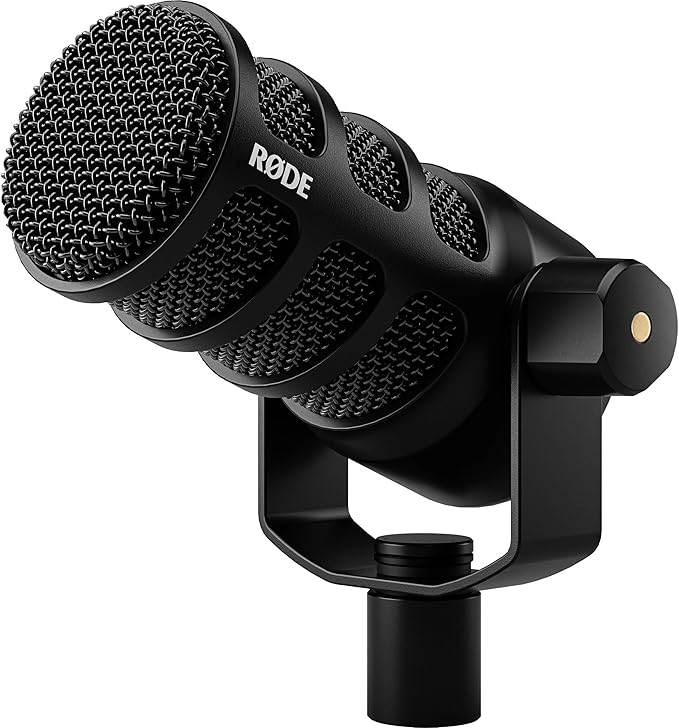 Rode PodMic USB Dynamic Broadcast Microphone with Rode SC27 Pink USB-C to USB-C Cable and StreamEye Adjustable Boom Arm