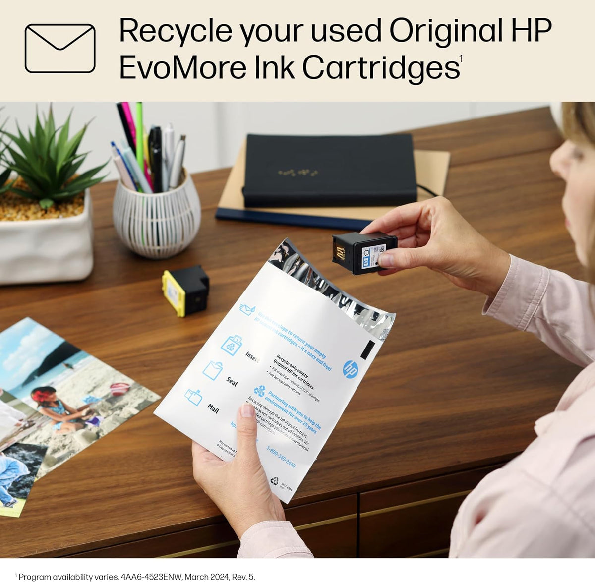 HP 936e Black EvoMore Ink Cartridge Printers | Works with Printer Series: OfficeJet 9120, Pro 9100, Pro Wide Format 9700 | Carbon Neutral | 4S6V6LN
