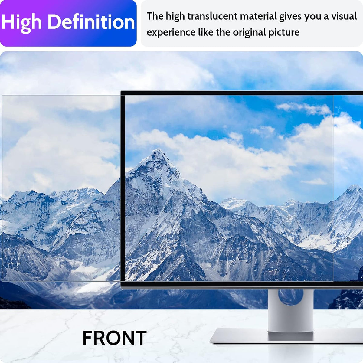 Computer Privacy Screen 27 Inch for 16:9 Widescreen Monitor, Removable 27inch Anti Blue Light Anti Glare Monitor Privacy Filter Shield (23 9/16" x 13 1/4")